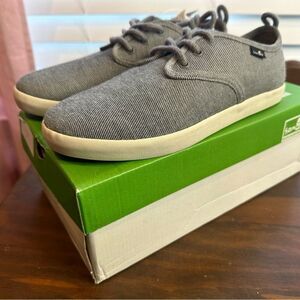 Sanuk Men’s 7 Guide TX Grey White Sneakers NEW in Box Boys